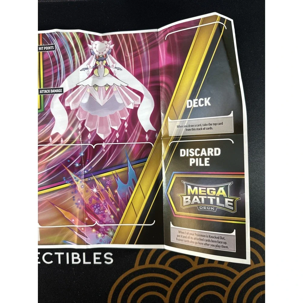Mega Diancie Ex Battle Deck (Deck, coin, damage count, TCGO card, No Cards)